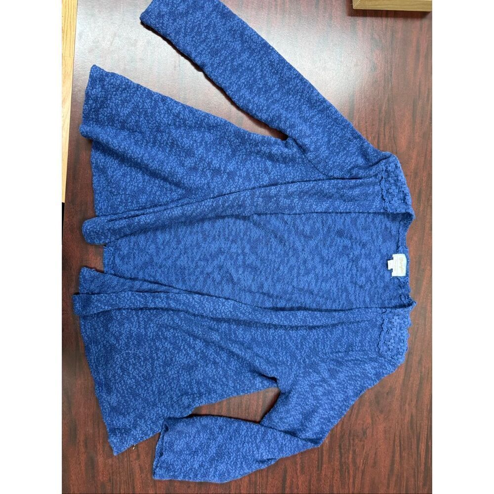 Wrangler Blue Open Front Cardigan Size Large